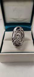 Fun Sterling Silver Statement Ring Size 6 Weight Is 6grams