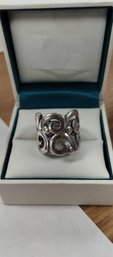Fun Wiggly Sterling Silver Ring Size 7