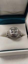 Sterling Silver USN Ring Size 9.5