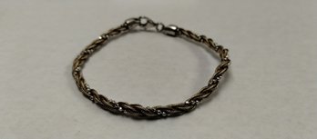 Vintage Braided Sterling Silver Bracelet