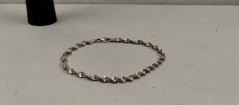 Sterling Silver Twist Bracelet Made In Italy