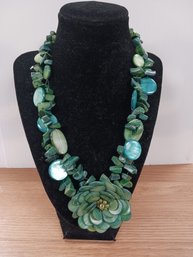 Stone Flower Necklace