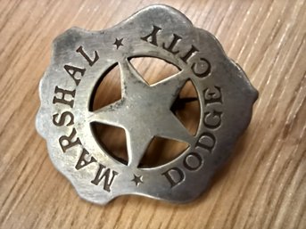 Vintage Dodge City Marshall Badge