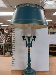 Vintage Tole Lamp,  Works