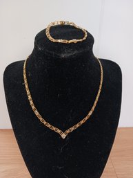 Vintage Trifari Necklace And Bracelet