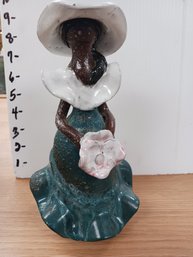 Woman Pottery Figurine