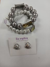 Lisa Sophia Bracelet, Earrings