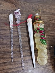 Icicle Ornament Lot