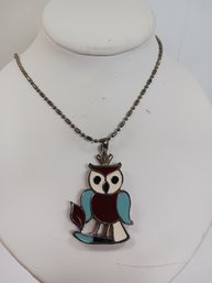 Multi Color Owl Necklace