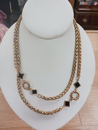 Golden And Black Necklace
