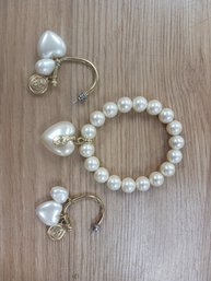L C Bracelet And Earrings