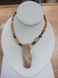 Gemstone Eagle Necklace