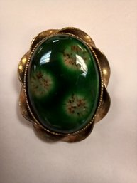Golden And Green Pin