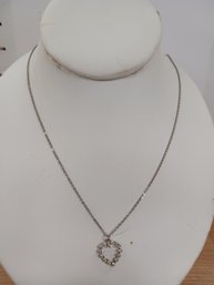Krementz Chain And Heart Necklace