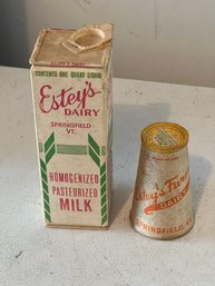 Vintage Cardboard Milk Containers
