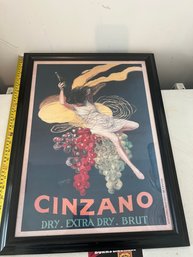 Cinzano Brut Framed Art Print 24x16