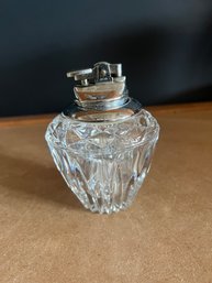 Vintage Crystal Glass Table Lighter