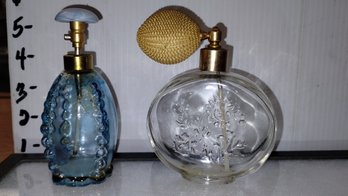 Pair Of Vintage Spritzer Perfume Bottles