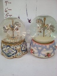 Set Of 2 Musical Waterglobes Lot 2