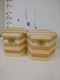 Set Of 2wooden Trinket Boxes