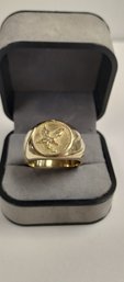 Mens Gold Eagle Ring Stamped 24k But I Believe It Is Only Plated Size 10/11