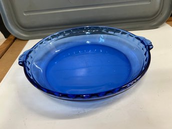 Vintage Pyrex Cobalt Blue Pie Dish