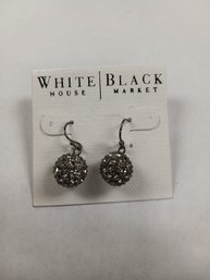 White House Black Market Stunning Dangle Crystal Earrings NWTS