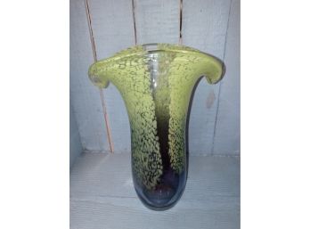 Murano Style Art Glass Vase