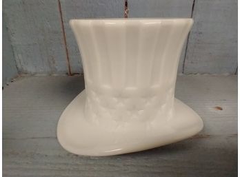 Vintage Westmoreland Milk Glass Hat