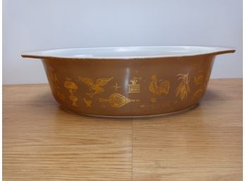 Vintage Pyrex Early American Casserole Dish