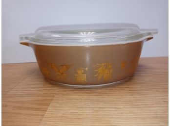 Vintage Pyrex Early American 1 Pint Casserole Dish