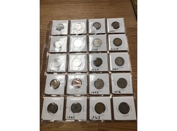 20 Foreign Coins (silver ?) Lot 1