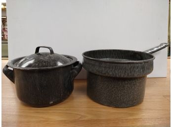 Vintage Graniteware Pots