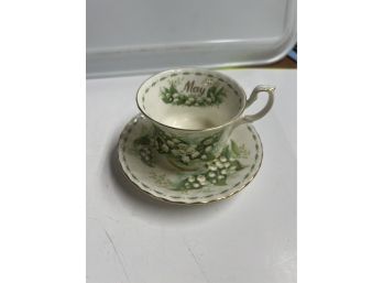 Royal Albert Lily Of The Valley Tea Cup And Saucer
