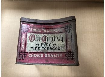 Old English Curvecut Pipe Tobacco Tin