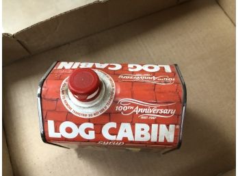 Vintage Log Cabin Tins