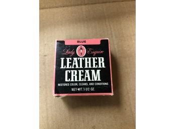 Lady Esquire Blue Leather Cream