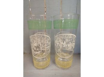 Nostalgic Memories, Currier And Ives Glasses