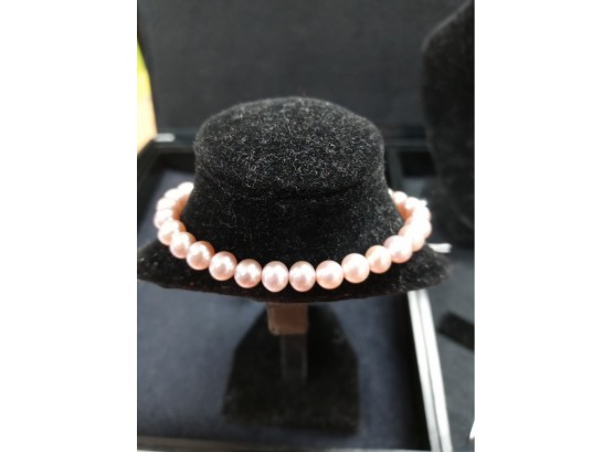 Pink Pearl Stretch Bracelet