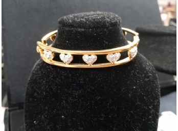 Vintage Goldtone Swarovski Crystals Bracelet
