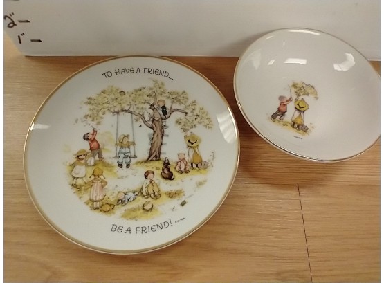 Vintage Holly Hobbie Dishes