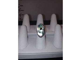 Sterling And Abalone Ring