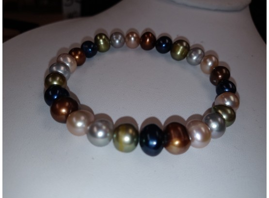 Multi Colored Pearl Bracelet