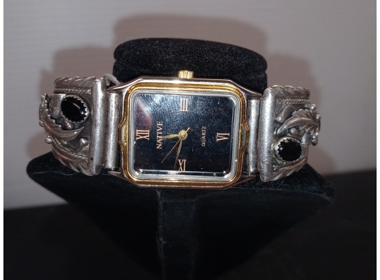 Vintage Native Brand Sterling Silver Watch