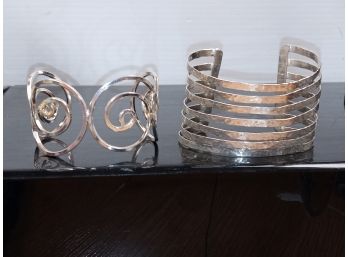 Sterling Silver Overlay Cuff Bracelets #2
