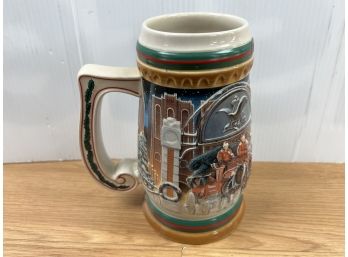 Home For The Holidays 1997 Budweiser Holiday Stein