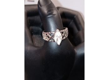 Sterling Silver And CZ Ring