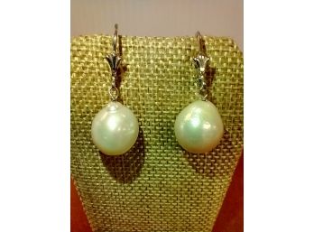 .925 Pearl Earrings