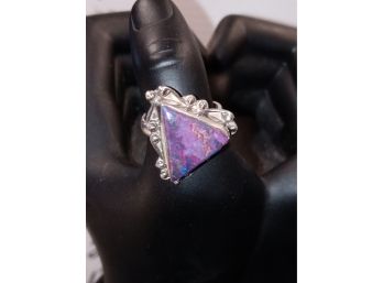 Sterling Silver And Gemstone Ring