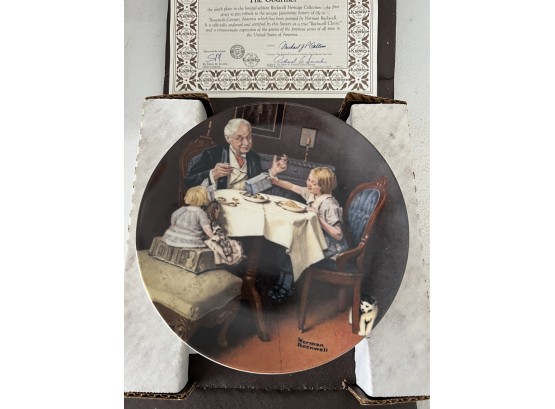Norman Rockwell The Gourmet Collector Plate